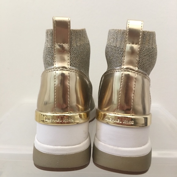 Michael Kors Gold Dress Boots - Picture 3 of 5